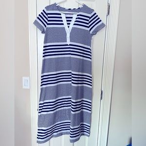 Vineyard Vines Edgartown Maxi Dress blue striped
